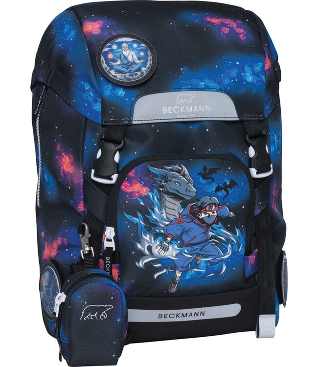 Beckmann Schulrucksack Classic 6-teiliges Set, Ninja Ele