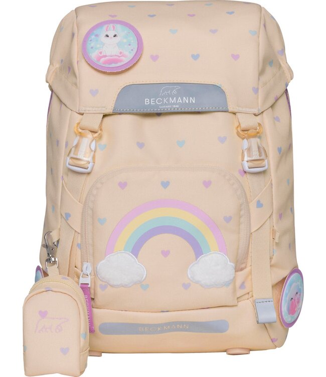 Beckmann Schulrucksack Classic  6-teiliges Set Yellow Heart