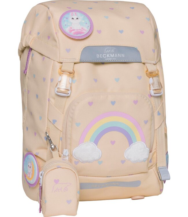 Beckmann Schulrucksack Classic  6-teiliges Set Yellow Heart