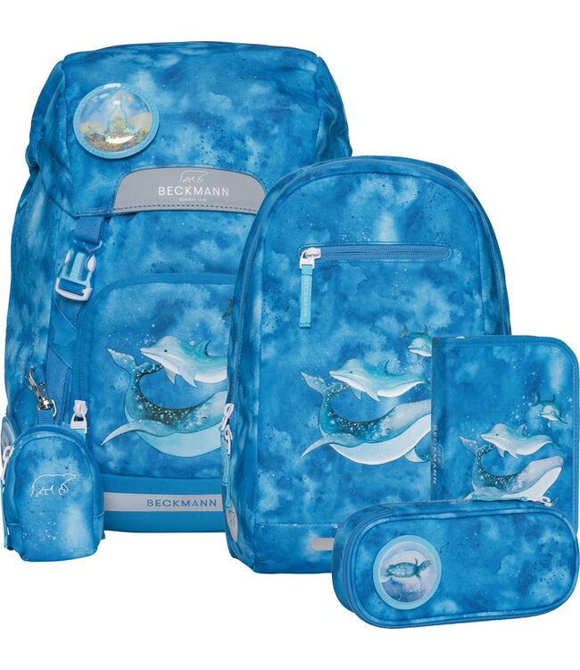 Beckmann Schulrucksack Classic  6-teiliges Set Ocean