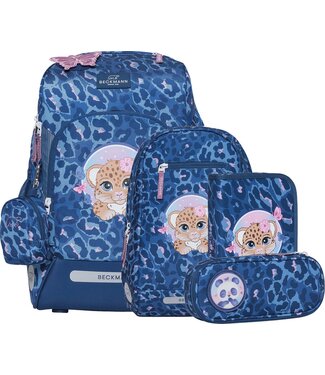 Beckmann Schulrucksack Active Air FLX 6-teiliges Set, Cheeta