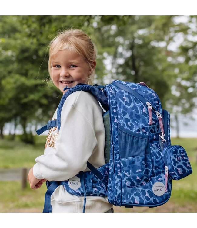 Beckmann Schulrucksack Active Air FLX 6-teiliges Set, Cheeta