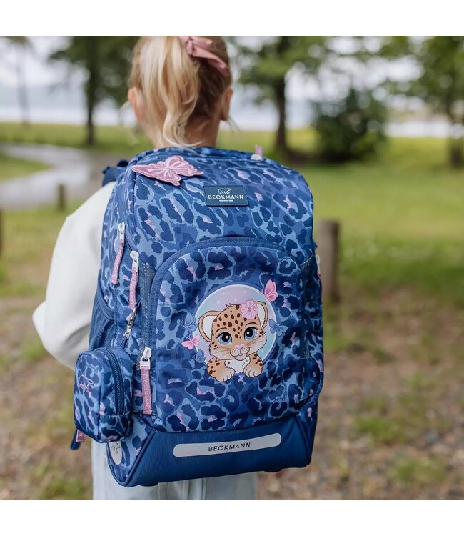 Beckmann Schulrucksack Active Air FLX 6-teiliges Set, Cheeta