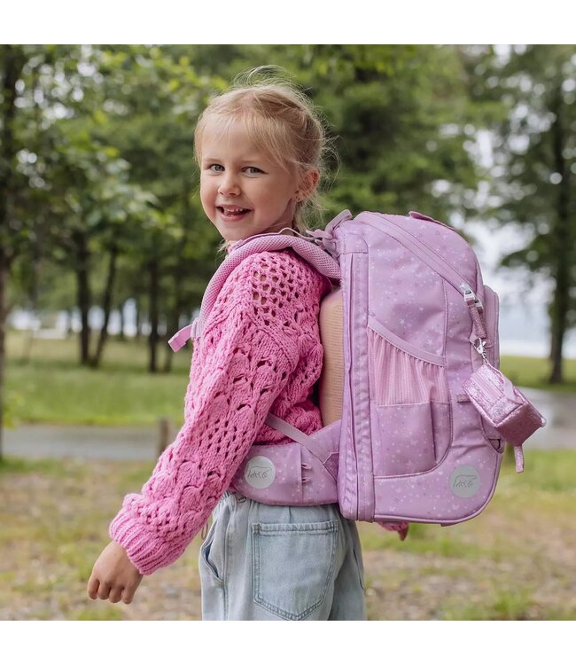 Beckmann Schulrucksack Active Air FLX 6-teiliges Set, Rosie