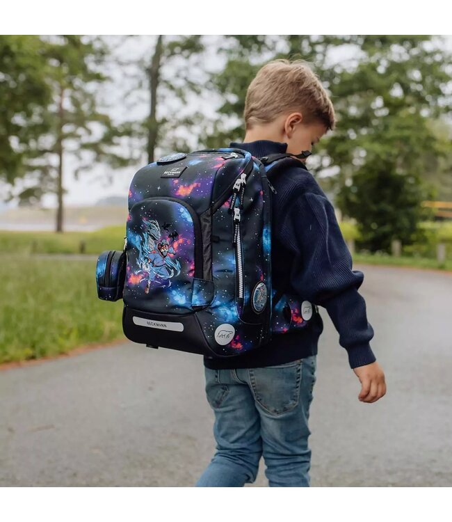 Beckmann Schulrucksack Active Air FLX 6-teiliges Set, Ninja Ele