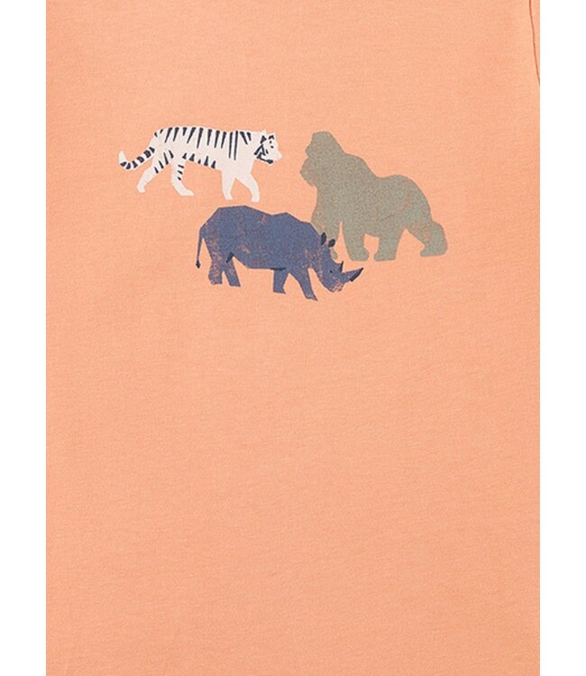 Sanetta Jungen-Schlafanzug kurz Safari orange