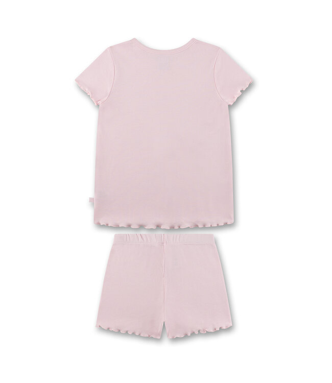 Sanetta Mädchen Schlafanzug kurz Blümchen und Schmetterlingen