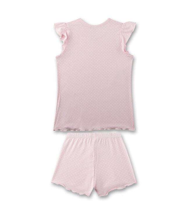 Sanetta Mädchen Schlafanzug kurz uni rosa