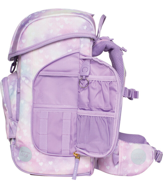 Beckmann Schulrucksack Plus Air 6-teiliges Set, Unicorn Princess Purple