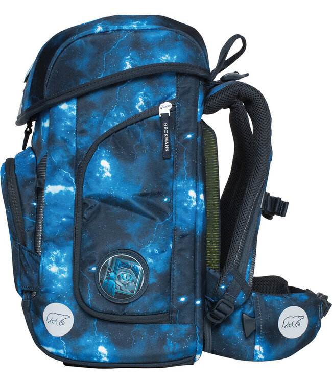 Beckmann Schulrucksack Plus Air 6-teiliges Set, Tech Rex