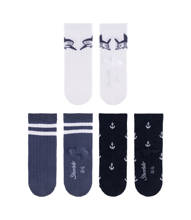 Sterntaler Kinder Socken 3er Pack Hai