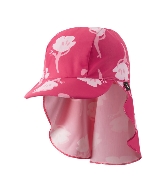 Reima Kinder Sonnenschutz Hut Mustekala Bright Berry Blumen