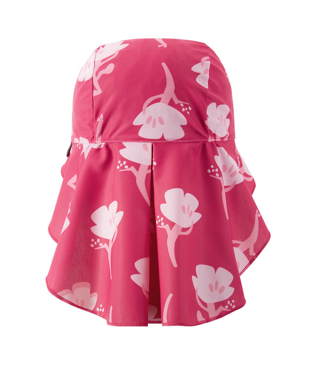 Reima Kinder Sonnenschutz Hut Mustekala Bright Berry Blumen