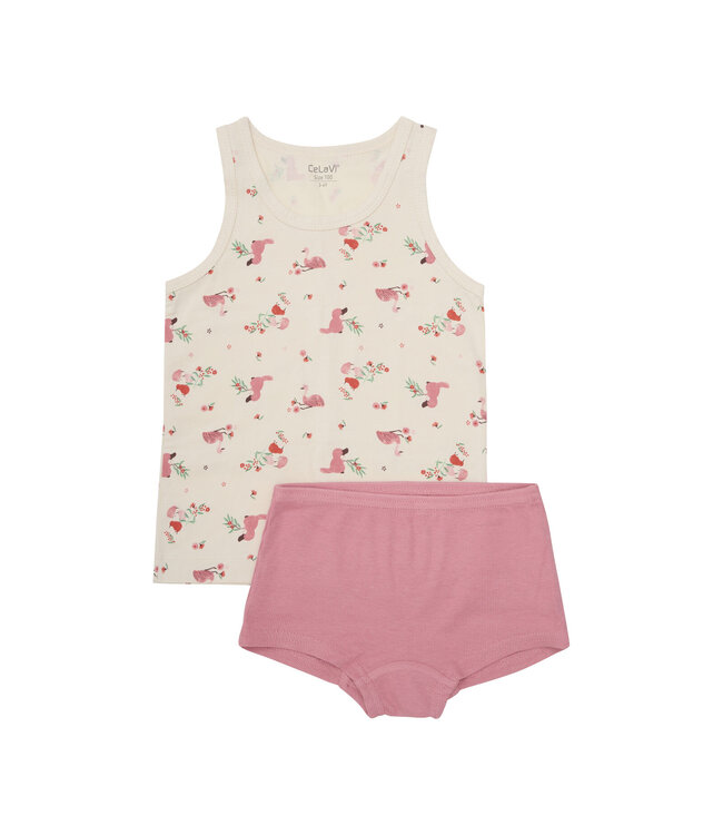 CeLaVi Kinder Bambus Unterwäsche-Set Powder Pink