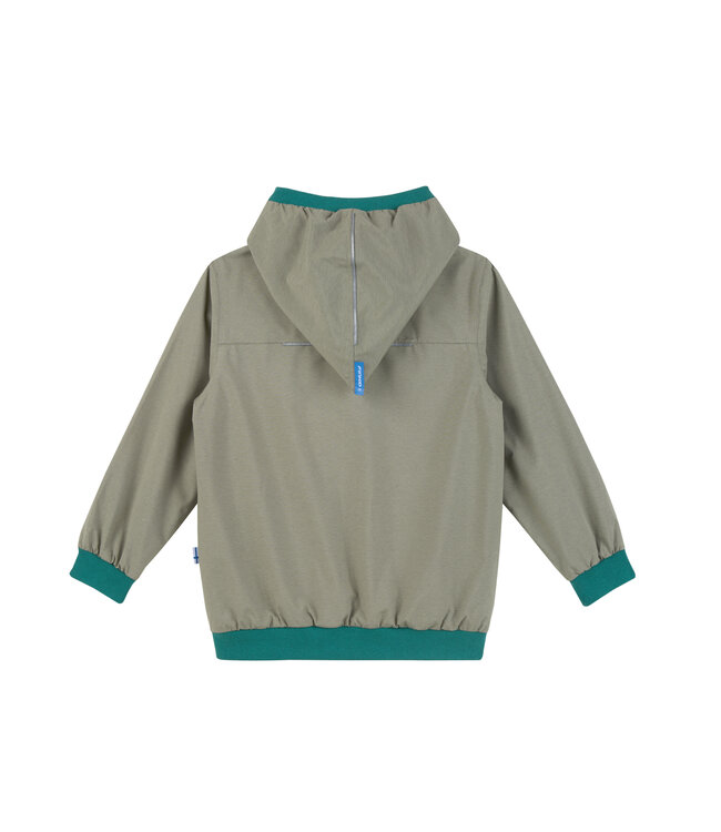 Finkid wendbare Regenjacke Muutuva vetiver/deep jungle