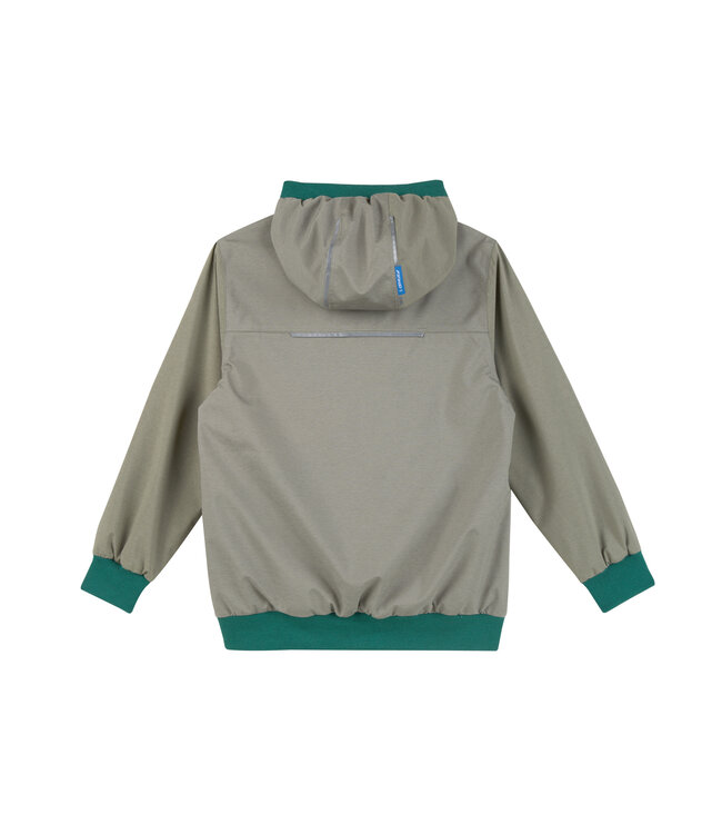 Finkid wendbare Regenjacke Muutuva vetiver/deep jungle