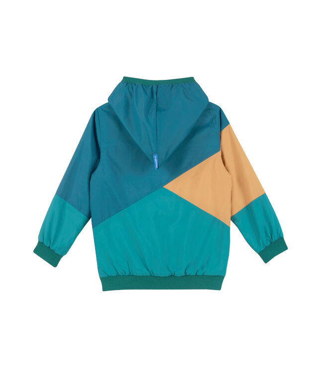 Finkid wendbare Regenjacke Muutuva vetiver/deep jungle