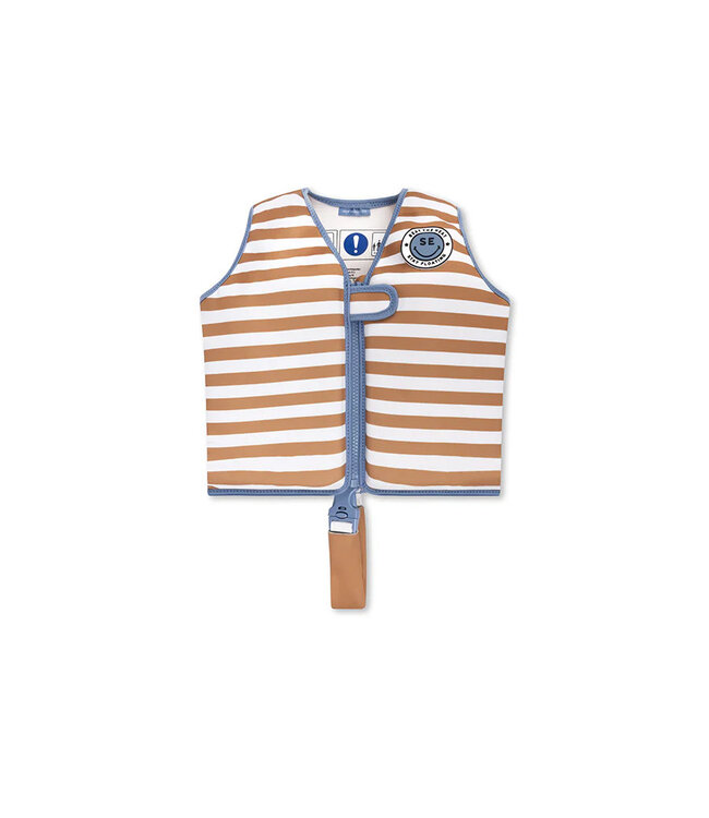 Swim Essentials Schwimmweste 2-3 Jahre Braun/weiss gestreift