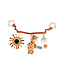 Sterntaler Kinderwagenkette Dino Giraffe Kaya