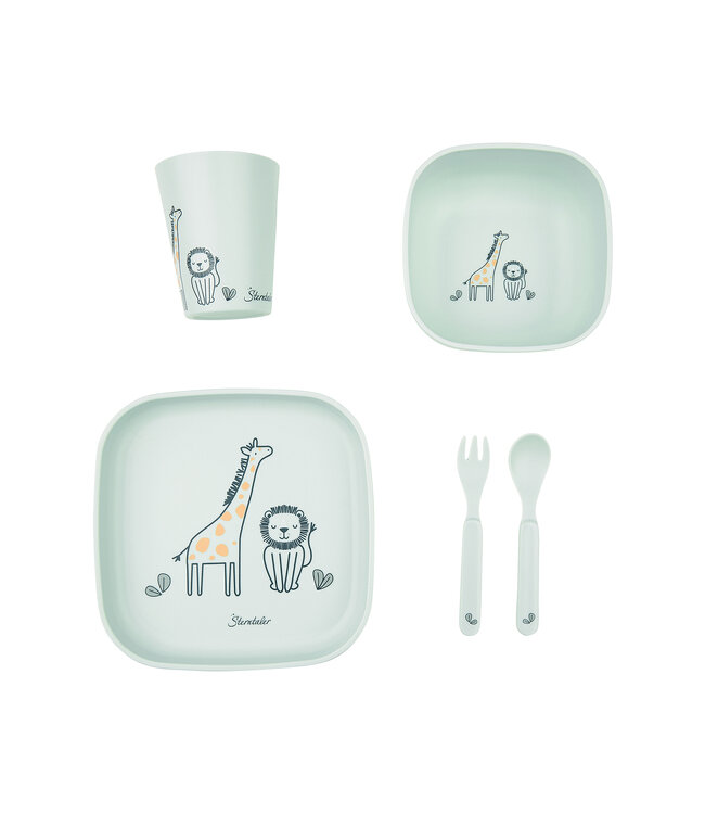 Sterntaler Kindergeschirr-Set  Safari eckig