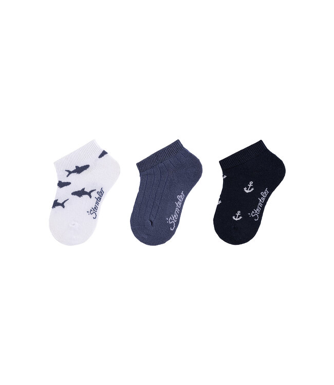 Sterntaler Sneaker Söckchen 3er-Pack Haie