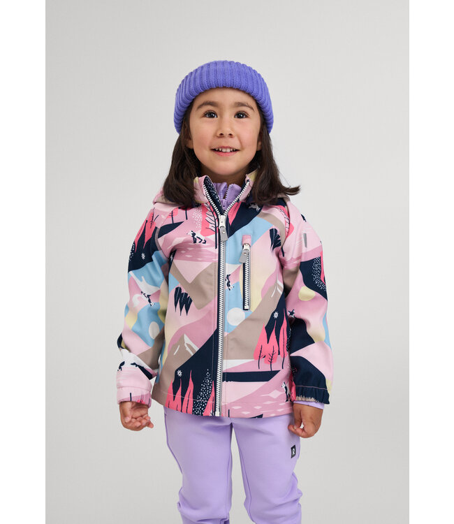 Reima Kinder Softshell Jacke Vantti Grey Pink