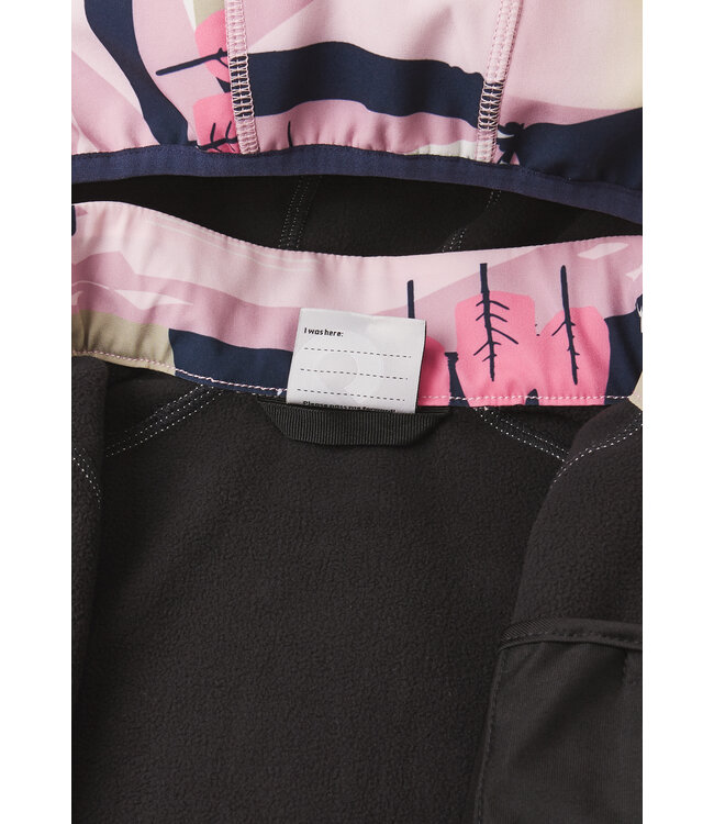 Reima Kinder Softshell Jacke Vantti Grey Pink
