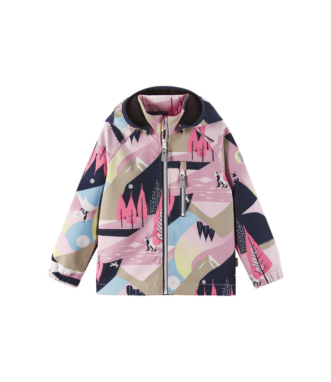 Reima Kinder Softshell Jacke Vantti Grey Pink