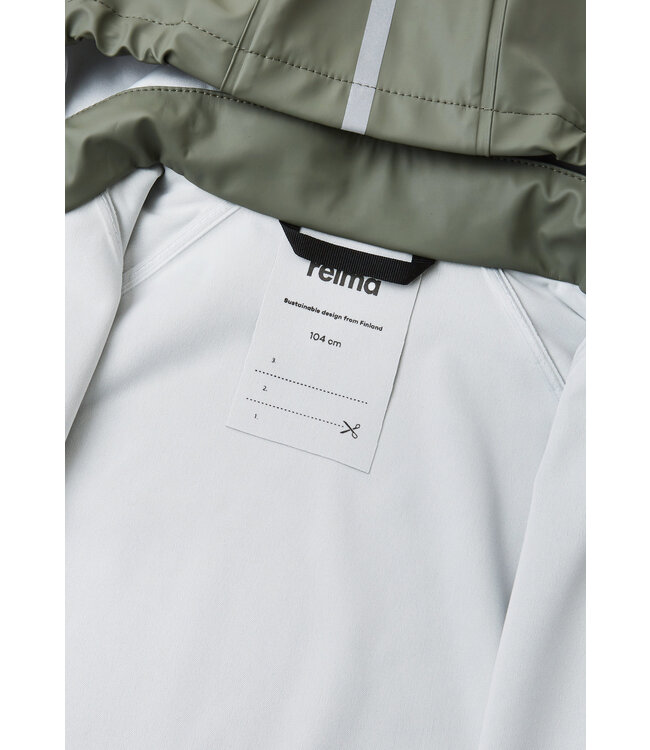 Reima Kinder Regenjacke Lampi Greyish green