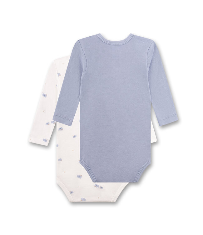 Sanetta Jungen Body 2er Pack langarm Mammut