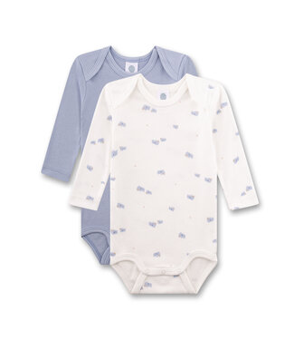 Sanetta Jungen Body 2er Pack langarm Mammut