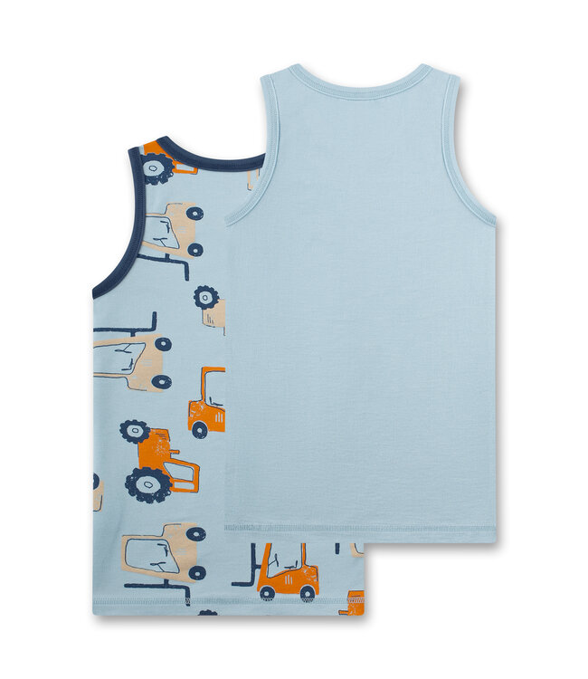 Sanetta Jungen-Unterhemd (Doppelpack) Traktor