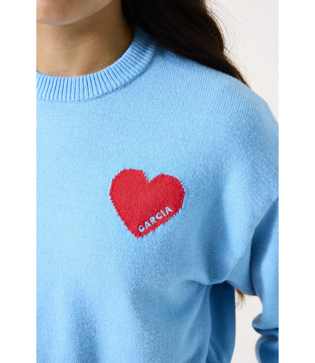 Garcia Mädchen Pullover Herzchen