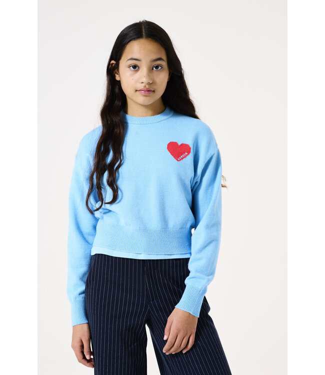 Garcia Mädchen Pullover Herzchen