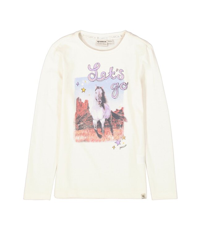 Garcia Mädchen Langarmshirt Let's go