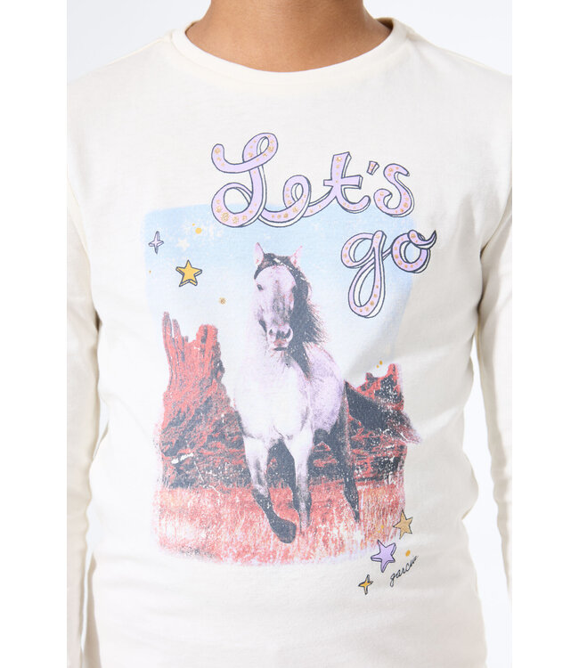 Garcia Mädchen Langarmshirt Let's go