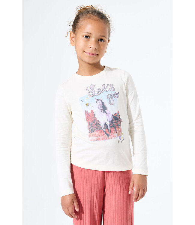 Garcia Mädchen Langarmshirt Let's go