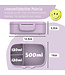 Bearfoot Brotdose Set Sticker lila