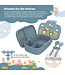 Bearfoot Brotdose Set Traktor blau