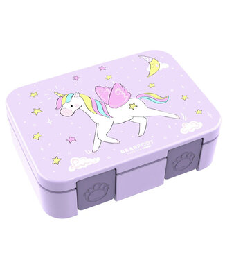 Bearfoot Brotdose Bento box COMPACT Einhorn lila