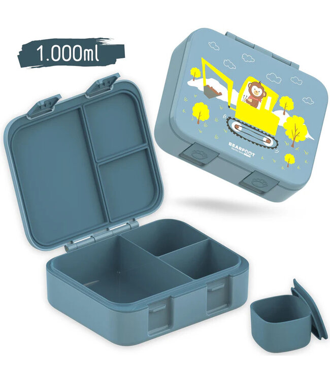 Bearfoot Brotdose Bento box COMPACT Bagger blau