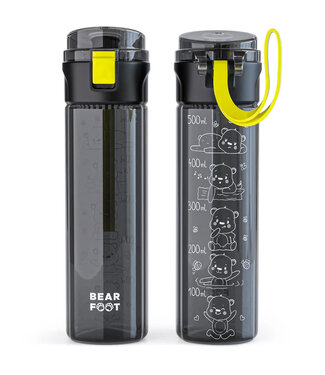 Bearfoot Trinkflasche Logo-schwarz 500 ml