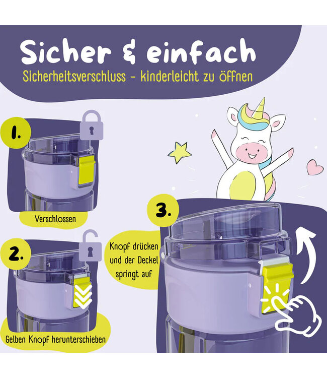 Bearfoot Trinkflasche Meerjungfrau-lilaz 500 ml