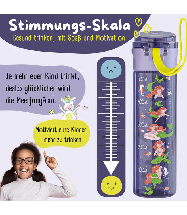 Bearfoot Trinkflasche Meerjungfrau-lilaz 500 ml