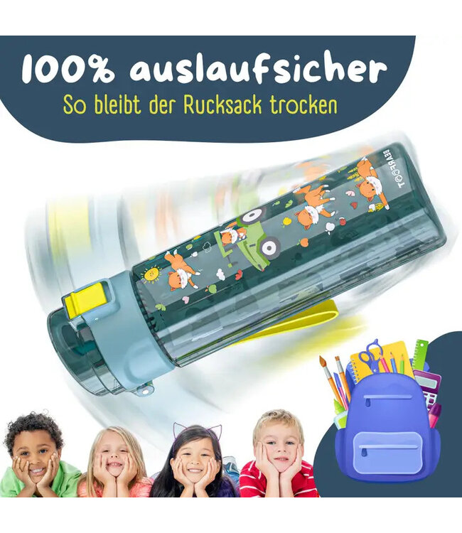 Bearfoot Trinkflasche Traktor-blau 500 ml