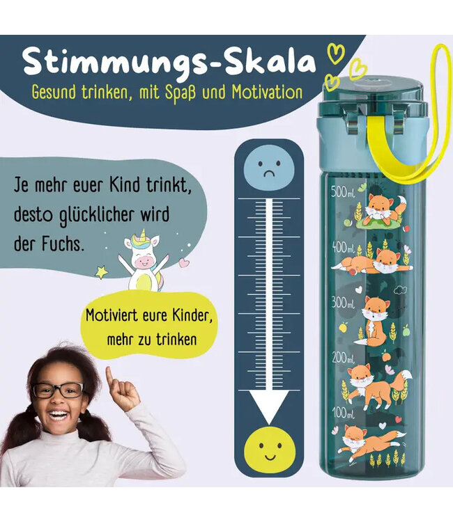 Bearfoot Trinkflasche Traktor-blau 500 ml