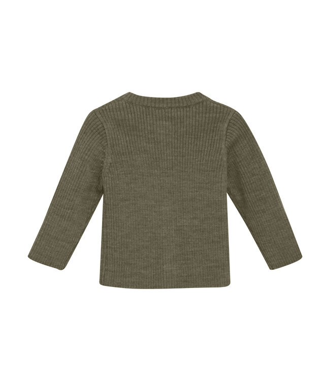 CeLaVi Woll Strickjacke Dusky Green