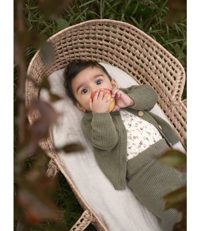 CeLaVi Woll Strickjacke Dusky Green