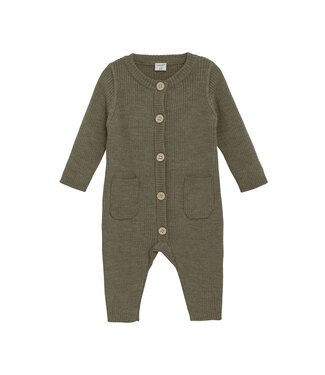 CeLaVi Woll Strickoverall Dusky Green