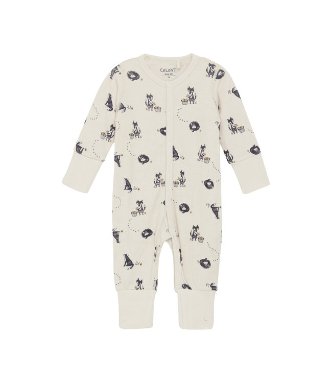 CeLaVi Woll/Bambus Jumpsuit Night Sky